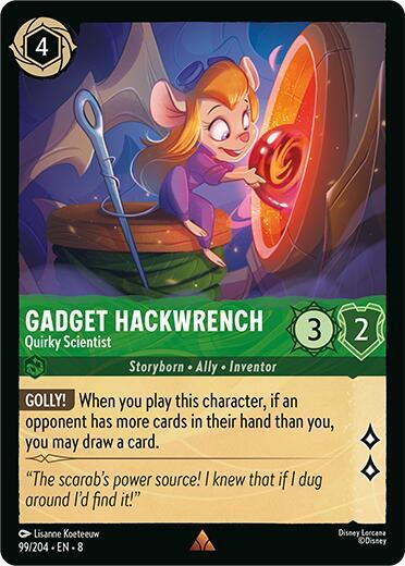Lorcana - Gadget Hackwrench - Quirky Scientist - Reign of Jafar (8)