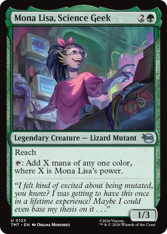 MTG - Mona Lisa, Science Geek - Teenage Mutant Ninja Turtles (TMT)