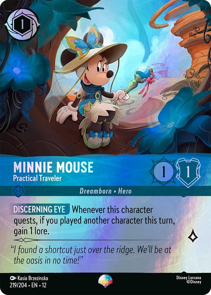 Lorcana - Minnie Mouse - Practical Traveler (Epic) - Wilds Unknown (12)