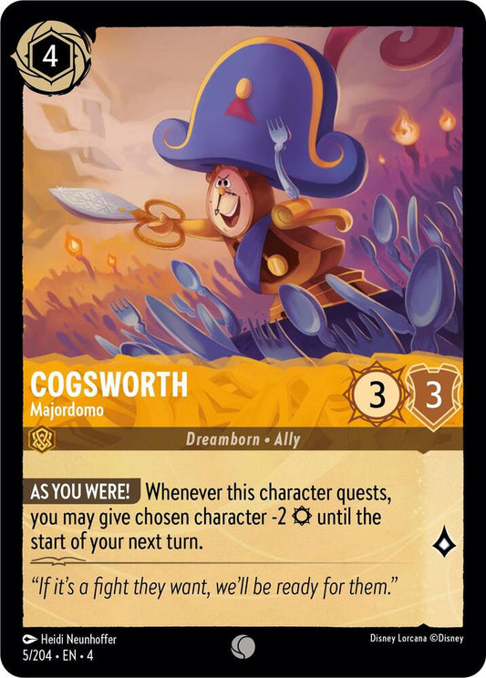 Lorcana - Cogsworth - Majordomo - Ursula's Return (4)