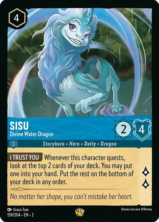 Lorcana - Sisu - Divine Water Dragon - Rise of the Floodborn (2)