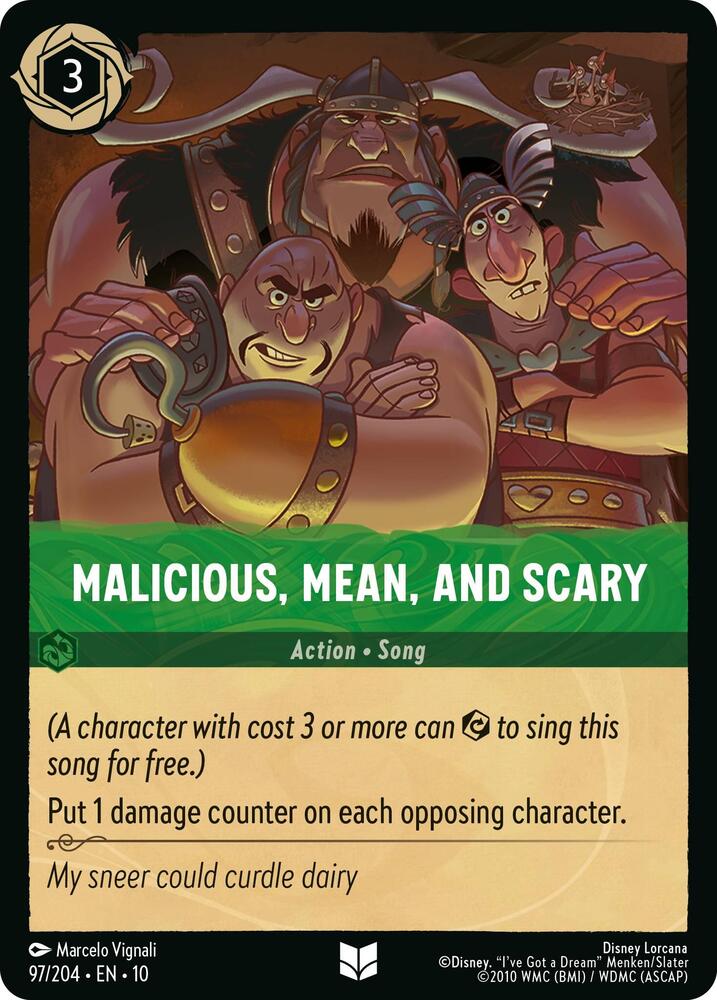 Lorcana - Malicious, Mean, and Scary - Whispers in the Well (10)
