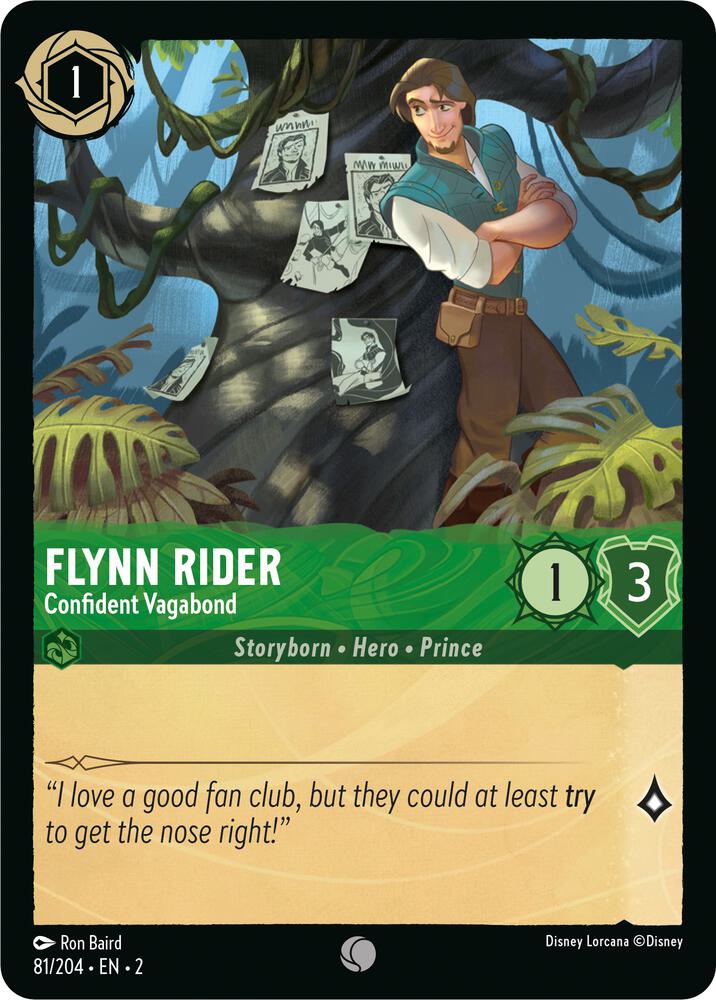 Lorcana - Flynn Rider - Confident Vagabond - Rise of the Floodborn (2)