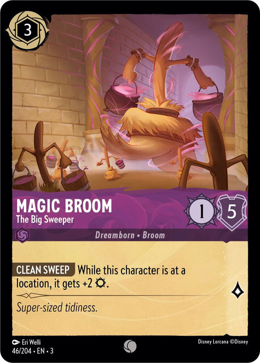Lorcana - Magic Broom - The Big Sweeper - Cold Foil - Into the Inklands (3)