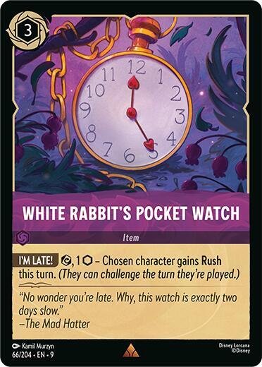 Lorcana - White Rabbit's Pocket Watch - Cold Foil - Fabled (9)