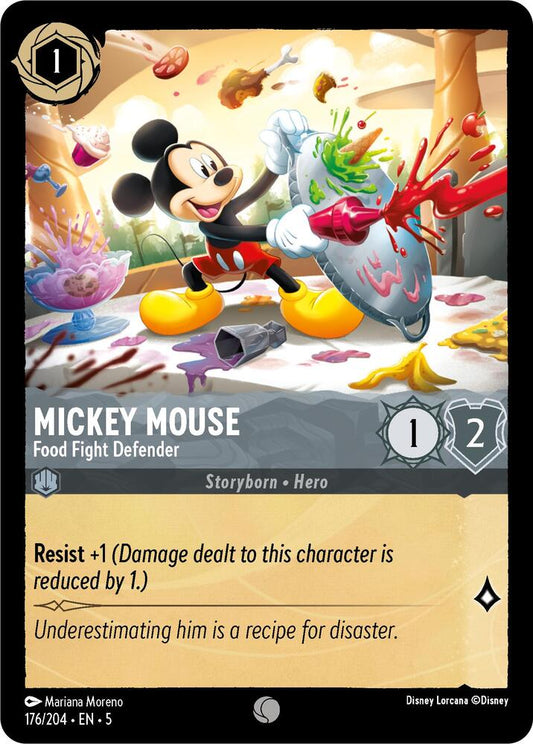 Lorcana - Mickey Mouse - Food Fight Defender - Shimmering Skies (5)