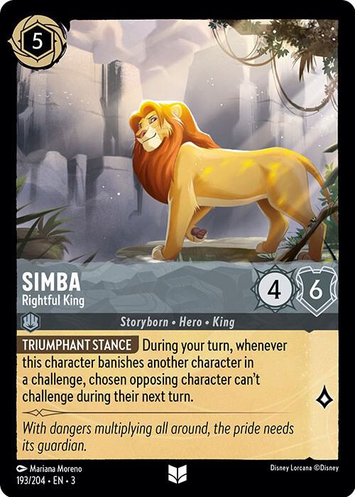 Lorcana - Simba - Rightful King - Into the Inklands (3)