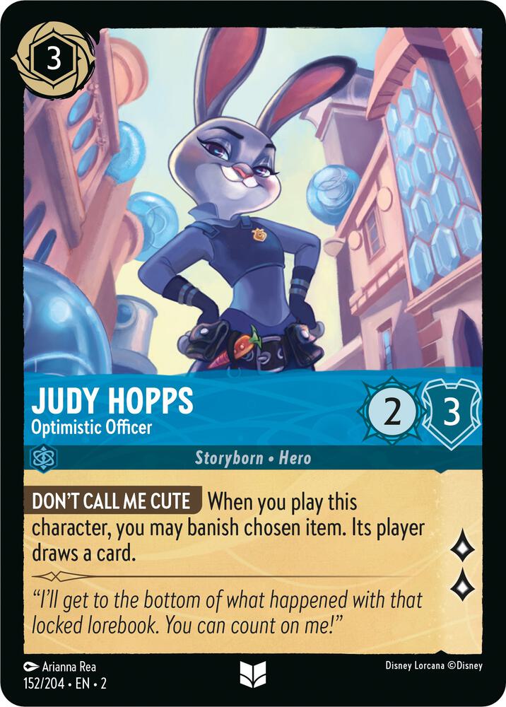 Lorcana - Judy Hopps - Optimistic Officer - Rise of the Floodborn (2)