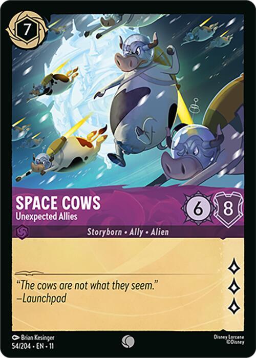 Lorcana - Space Cows - Unexpected Allies - Cold Foil - Winterspell (11)