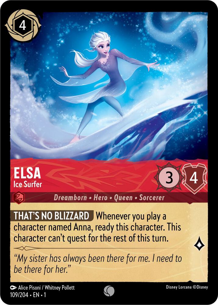 Lorcana - Elsa - Ice Surfer - The First Chapter (1)