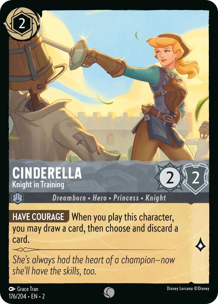 Lorcana - Cinderella - Knight in Training - Rise of the Floodborn (2)