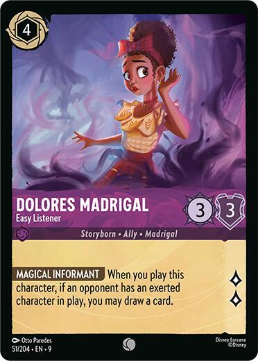 Lorcana - Dolores Madrigal - Easy Listener - Fabled (9)