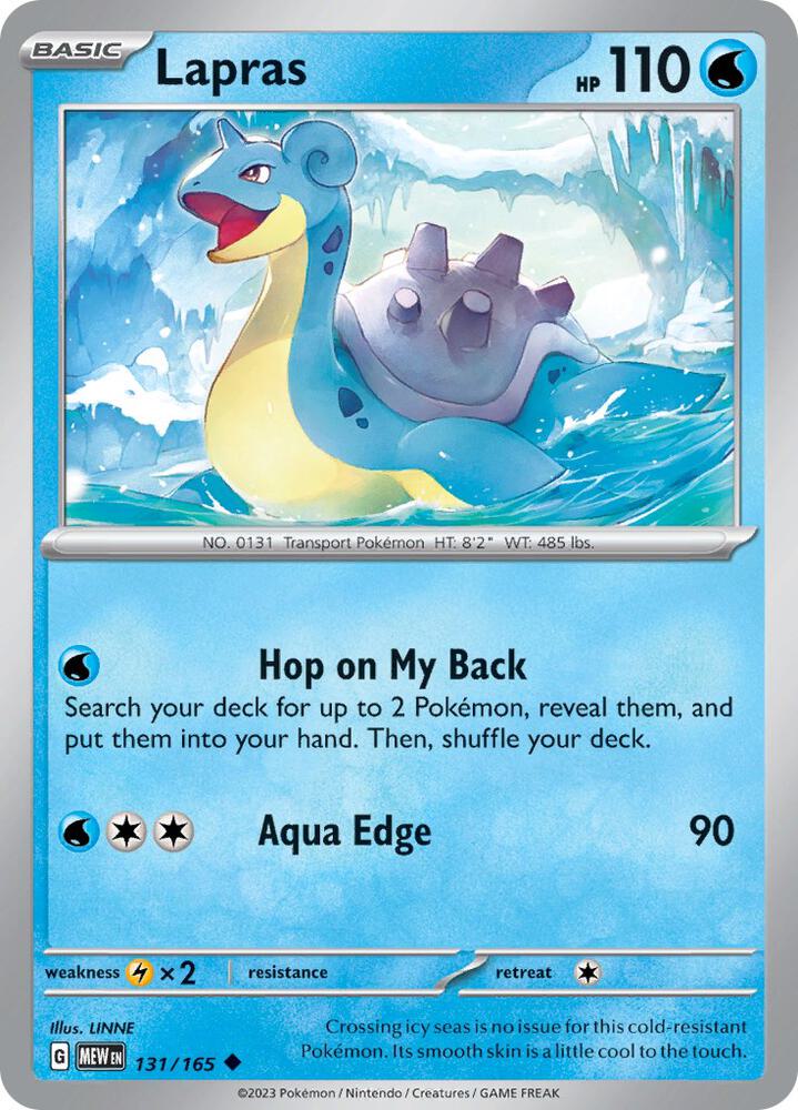 Pokemon - Lapras - SV: Scarlet & Violet 151 (MEW)