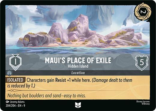 Lorcana - Maui's Place of Exile - Hidden Island - Fabled (9)