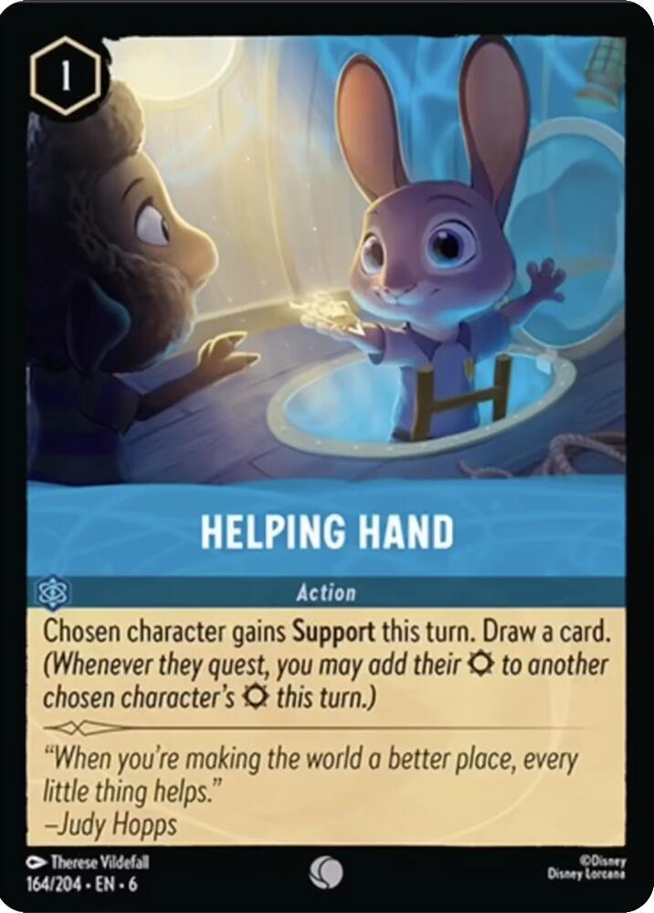 Lorcana - Helping Hand - Azurite Sea (6)