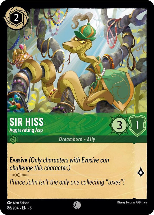 Lorcana - Sir Hiss - Aggravating Asp - Into the Inklands (3)