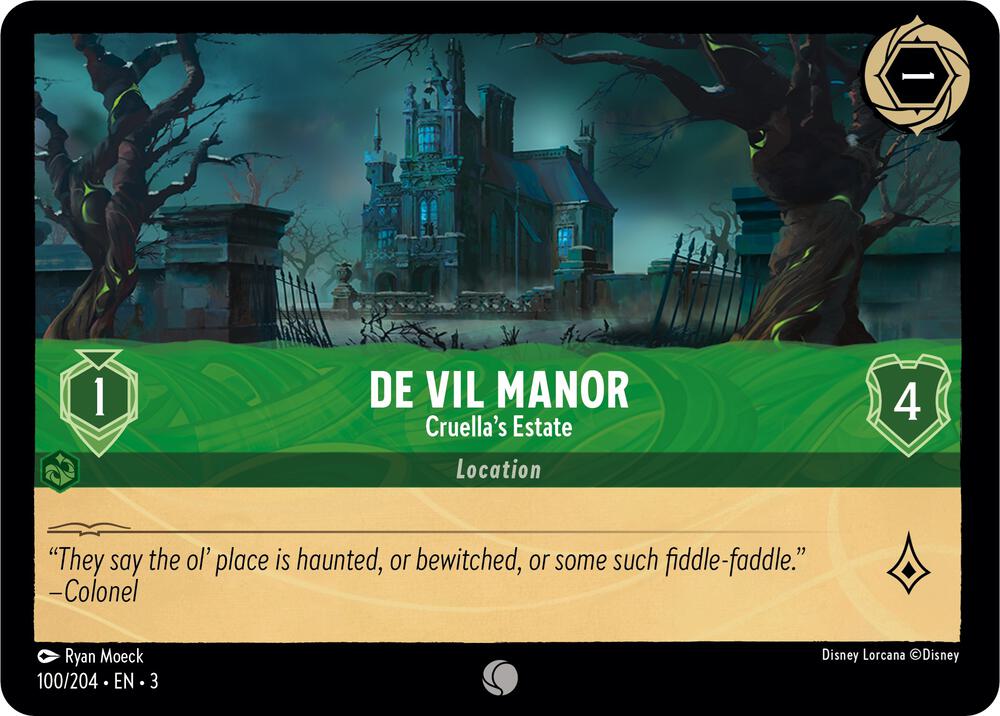Lorcana - De Vil Manor - Cruella's Estate - Into the Inklands (3)
