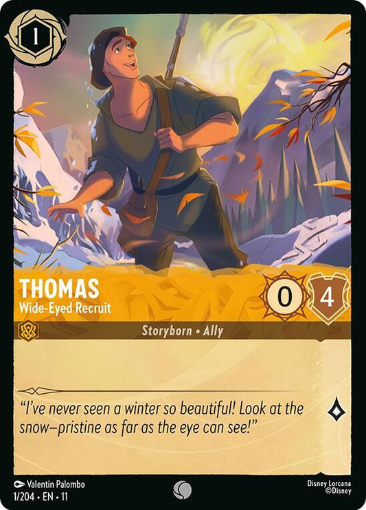 Lorcana - Thomas - Wide-Eyed Recruit - Cold Foil - Winterspell (11)