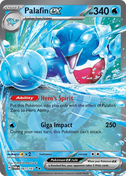 Pokemon - Palafin ex - 061/167 - SV06: Twilight Masquerade (TWM)