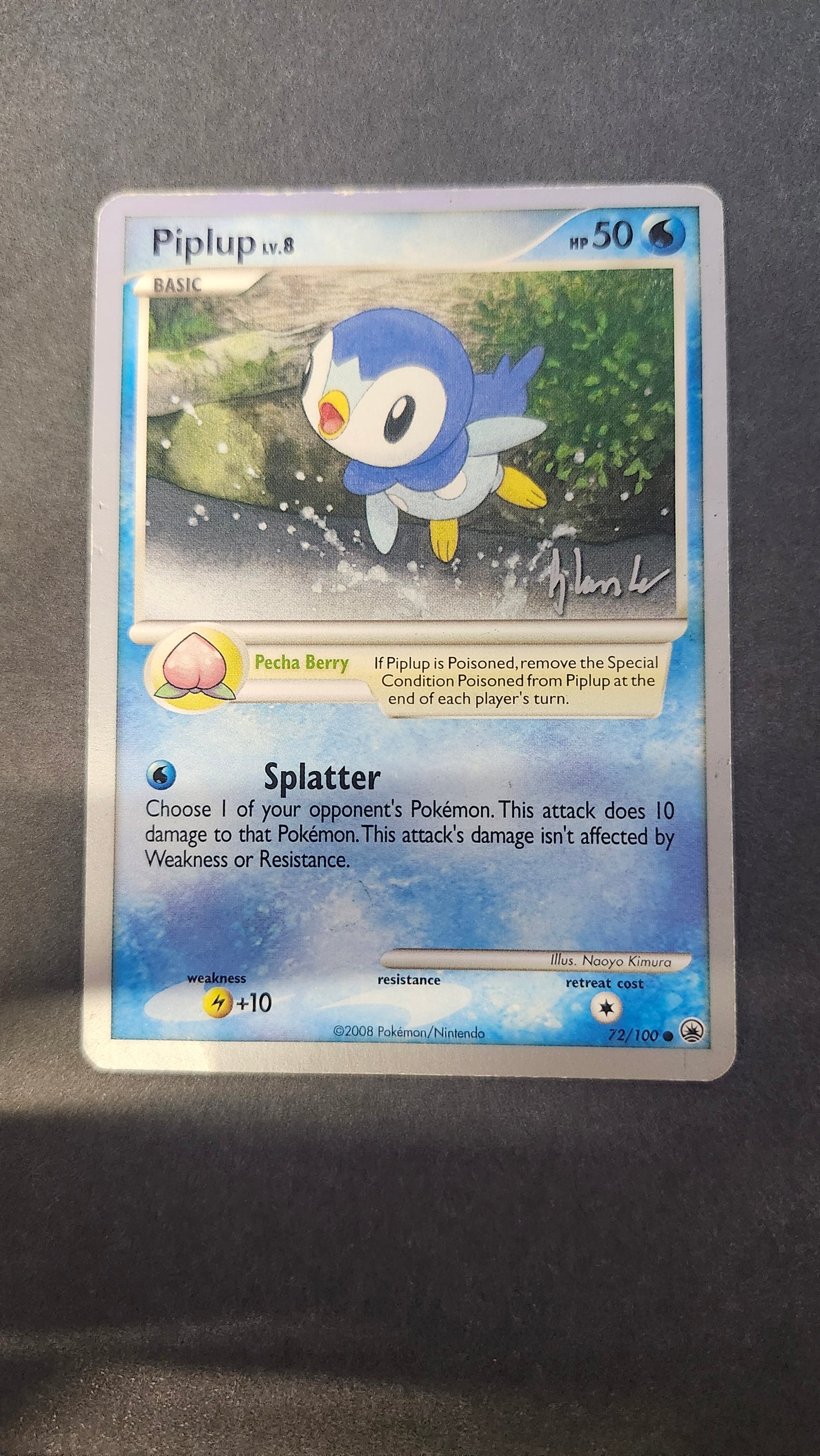 Pokemon - Piplup (72) - 2008 (Dylan Lefavour) - World Championship Decks (WCD) - DMG