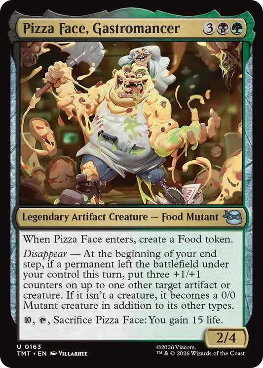 MTG - Pizza Face, Gastromancer - Teenage Mutant Ninja Turtles (TMT)