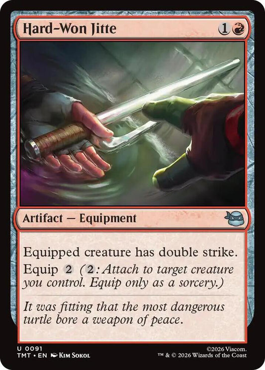 MTG - Hard-Won Jitte - Teenage Mutant Ninja Turtles (TMT)