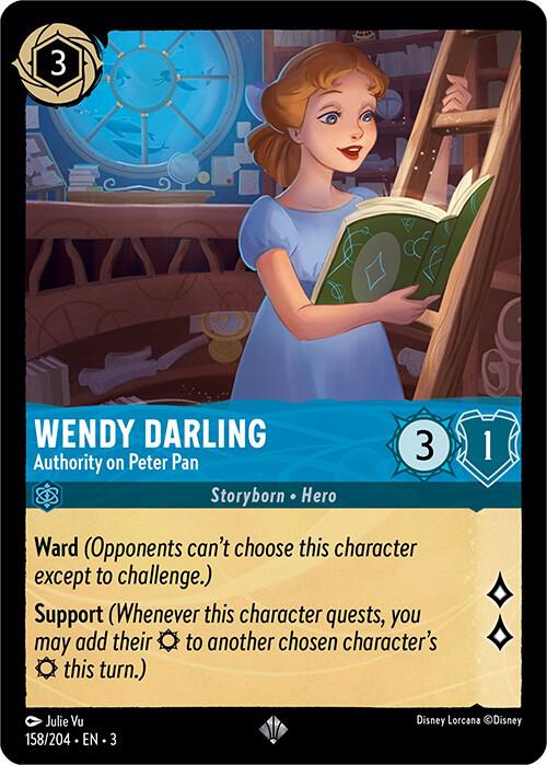 Lorcana - Wendy Darling - Authority on Peter Pan - Cold Foil - Into the Inklands (3)