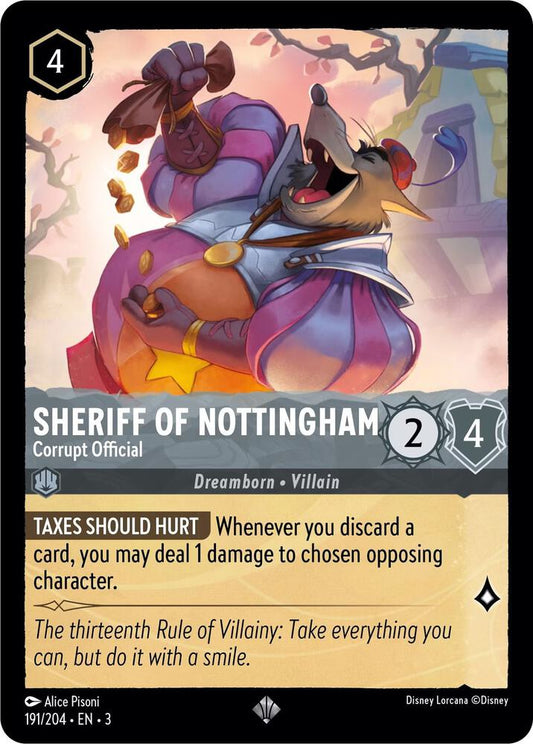 Lorcana - Sheriff of Nottingham - Corrupt Official - Into the Inklands (3)