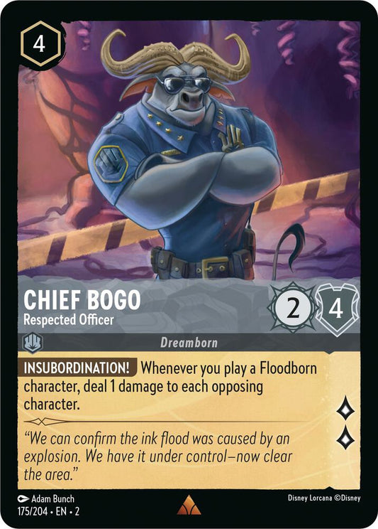 Lorcana - Chief Bogo - Respected Officer - Rise of the Floodborn (2)