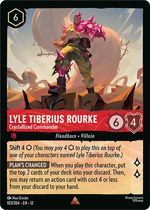 Lorcana - Lyle Tiberius Rourke - Crystallized Commander - Wilds Unknown (12)