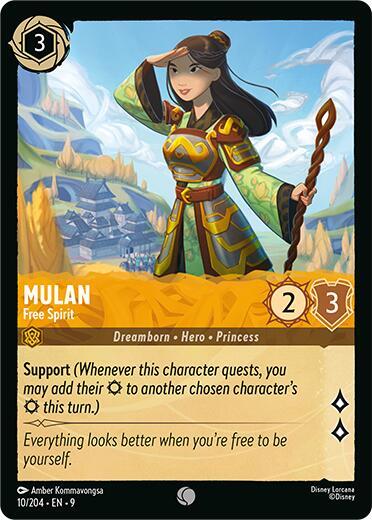Lorcana - Mulan - Free Spirit - Fabled (9)
