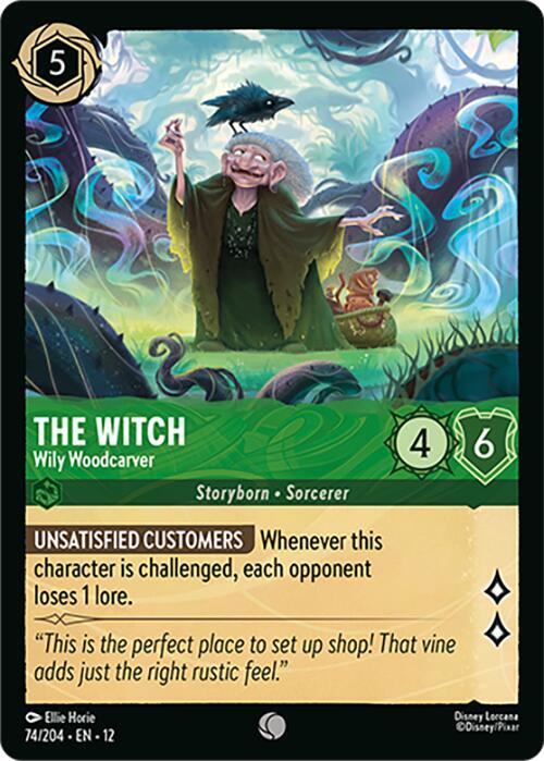 Lorcana - The Witch - Wily Woodcarver - Wilds Unknown (12)