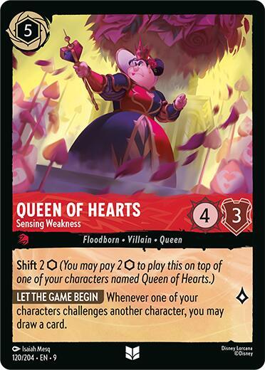 Lorcana - Queen of Hearts - Sensing Weakness - Fabled (9)