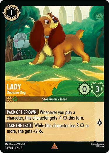 Lorcana - Lady Decisive Dog Cold Foil - Reign of Jafar (8)