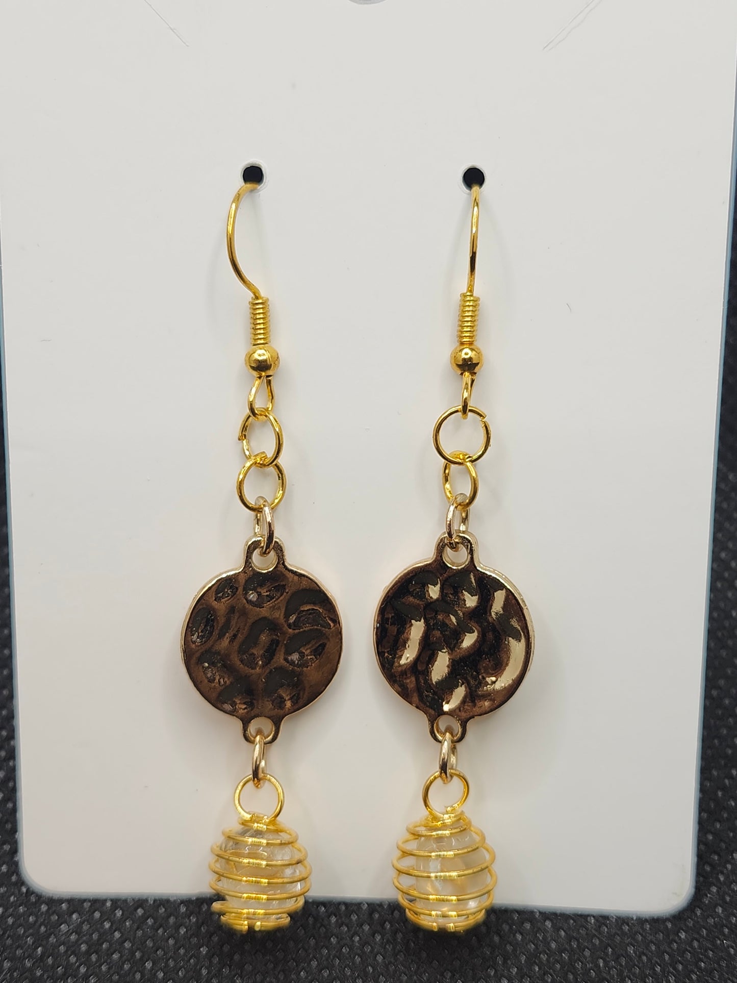 BG Signature Collection Fashion Gold & Quartz Earrings
