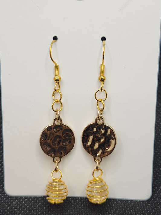 BG Signature Collection Fashion Gold & Quartz Earrings