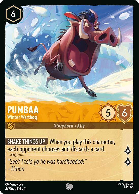Lorcana - Pumbaa - Winter Warthog - Winterspell (11)