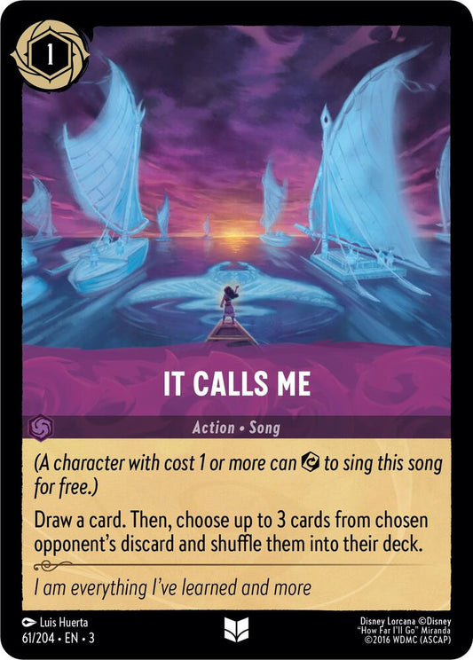Lorcana - It Calls Me - Cold Foil - Into the Inklands (3)