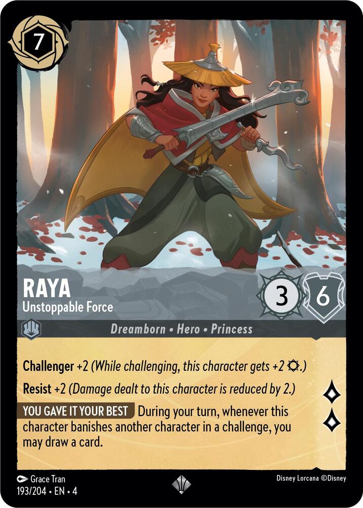 Lorcana - Raya - Unstoppable Force - Ursula's Return (4)