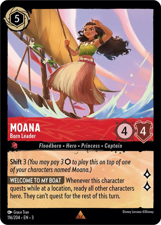 Lorcana - Moana - Born Leader - Cold Foil - Into the Inklands (3)