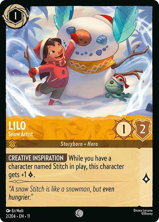 Lorcana - Lilo - Snow Artist - Winterspell (11)
