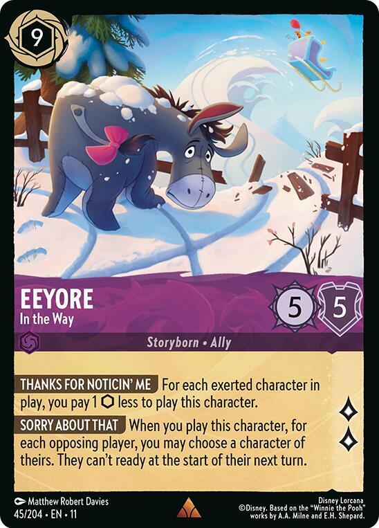 Lorcana - Eeyore - In the Way - Winterspell (11)