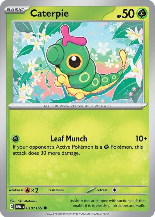 Pokemon - Caterpie - 010/165 - SV: Scarlet & Violet 151 (MEW)