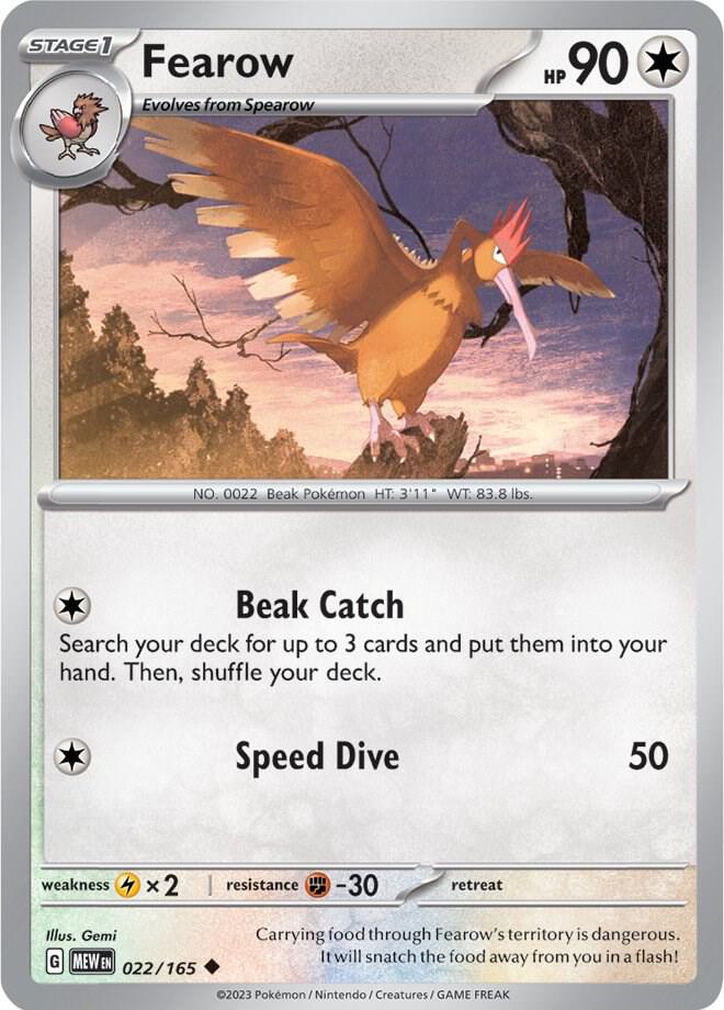 Pokemon - Fearow - SV: Scarlet & Violet 151 (MEW)