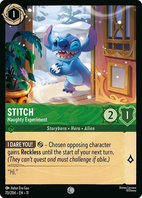 Lorcana - Stitch - Naughty Experiment - Cold Foil - Winterspell (11)