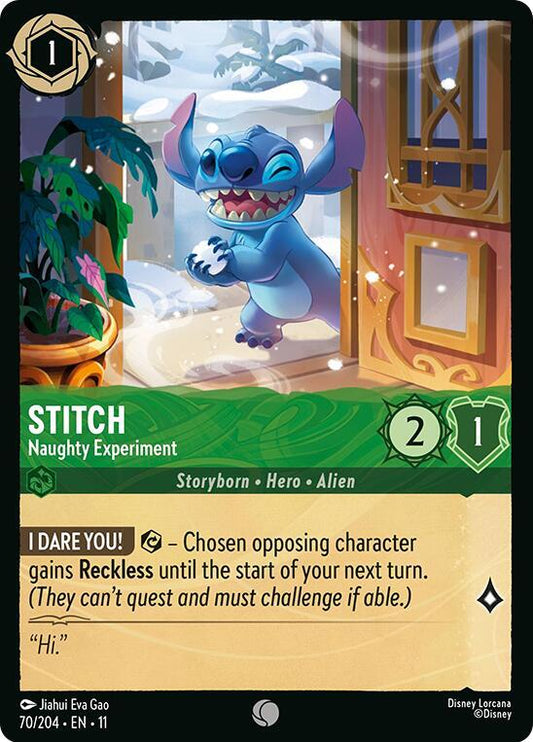 Lorcana - Stitch - Naughty Experiment - Cold Foil - Winterspell (11)