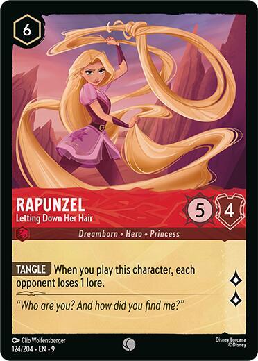 Lorcana - Rapunzel - Letting Down Her Hair - Cold Foil - Fabled (9)
