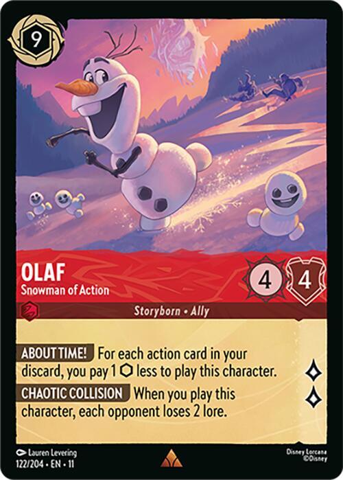 Lorcana - Olaf - Snowman of Action - Winterspell (11)