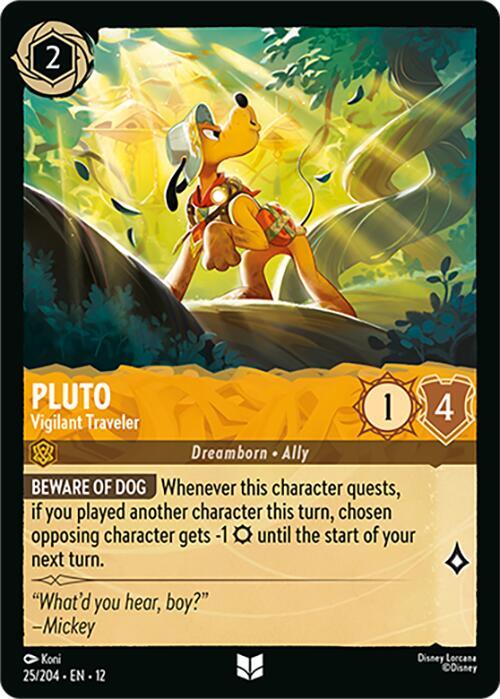 Lorcana - Pluto - Vigilant Traveler - Wilds Unknown (12)