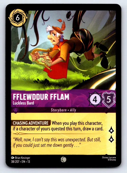 Lorcana - Fflewddur Fflam - Luckless Bard 38/204 - Attack of the Vine! (13)